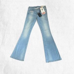 Diesel RARE D-EBBY light wash slim bootcut fit low waisted 26/34